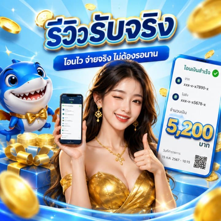 โอนไว จ่ายจริง ไม่ต้องรอนาน 5,200 บาท
