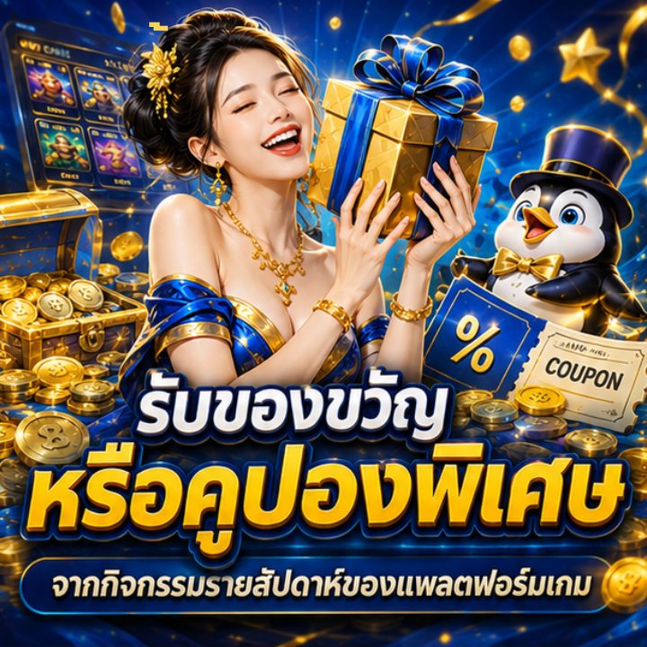 รับของขวัญหรือคูปองพิเศษ