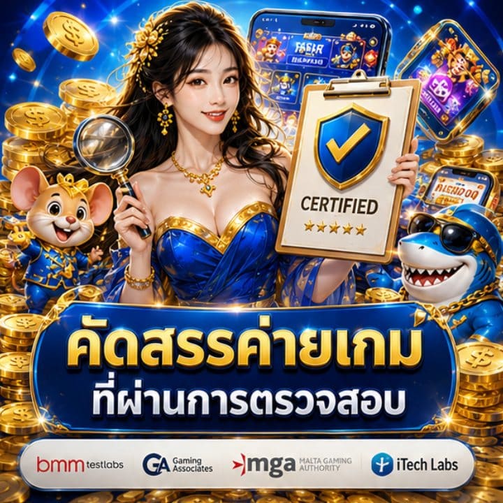 คัดสรรค่ายเกมที่ผ่านการตรวจสอบ