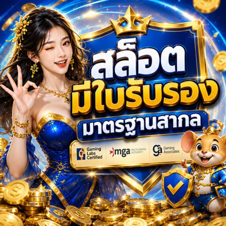 สล็อตมีใบรับรอง มาตรฐานสากล