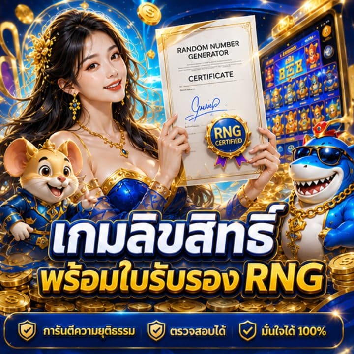 เกมลิขสิทธิ์ พร้อมใบรับรอง RNG